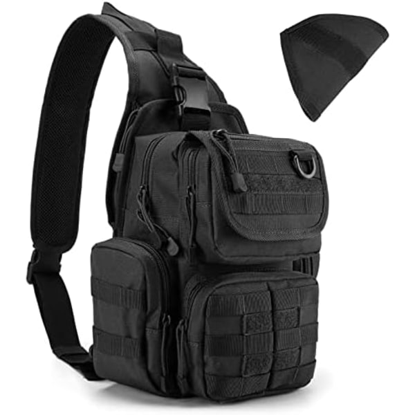 Tactical Sling Bag Pack med pistolhölster Sling Shoulder Assault Range Ryggsäck för dold bär