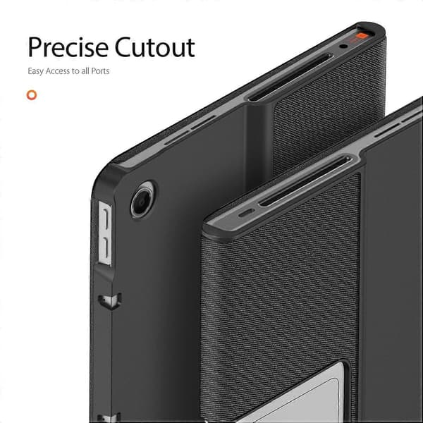 DUX DUCIS Domo-serien til Lenovo Tab Plus Lædercover Tri-Fold Stativ Anti-ridse Tablet Beskyttelse