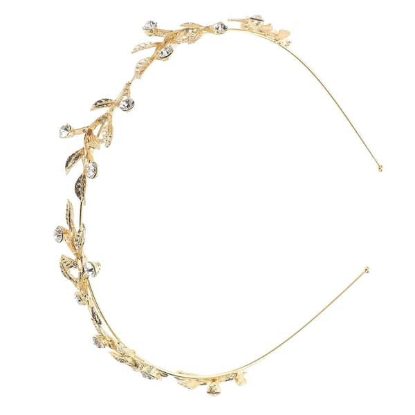 Rhinestone Blad Hårbånd Brude Bryllup Hår Tilbehør Legering Brudekrone Romersk Gudinde Diadem til Kvinder