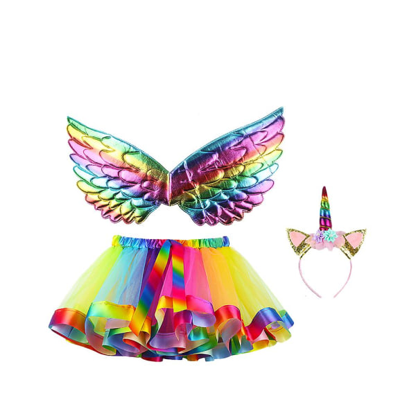 Kostymer Barn Barn Cosplay Klänning Barn Cartoon Kostym Barn Regnbåge Tutu Kjolar Barn Cosplay Regnbåge Kjolar 30*25*1cm 30*25*1cm