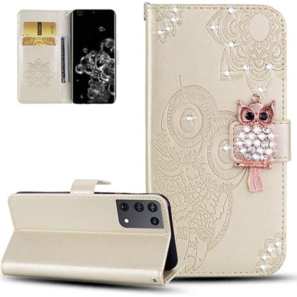 Kompatibelt med Samsung Galaxy S22 Plus 5G Deksel Dam Glitter