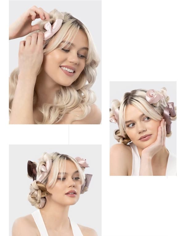 6-pack Hair Curlers - Gentle Styling while you sleep