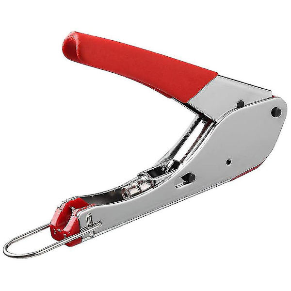 Koaxialkabel Crimper Verktygssats med 20 st F RG6, Dubbeländad Koaxial Stripper F