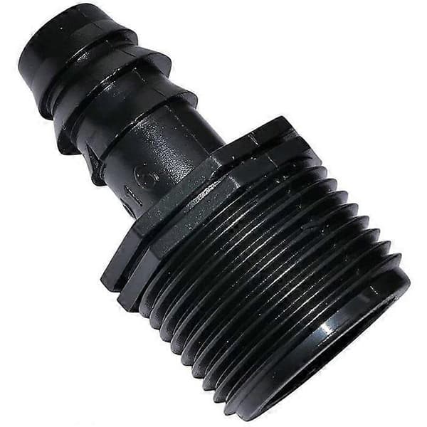 [10-pack] Important accessory for drip irrigation: 16 mm hose connector with external thread with part