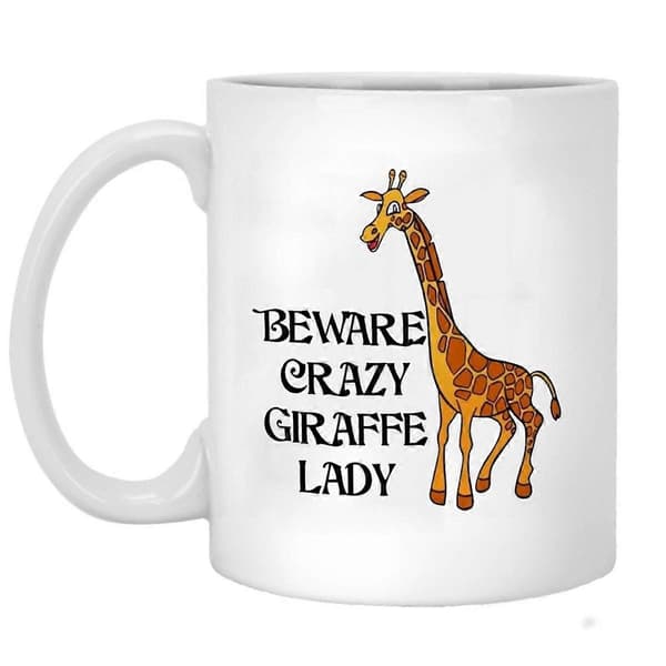 SSRGV Giraffe Coffee Mug Breakfast Mug Funny Coffee Mug 325 ml Inspirational And Motivational.