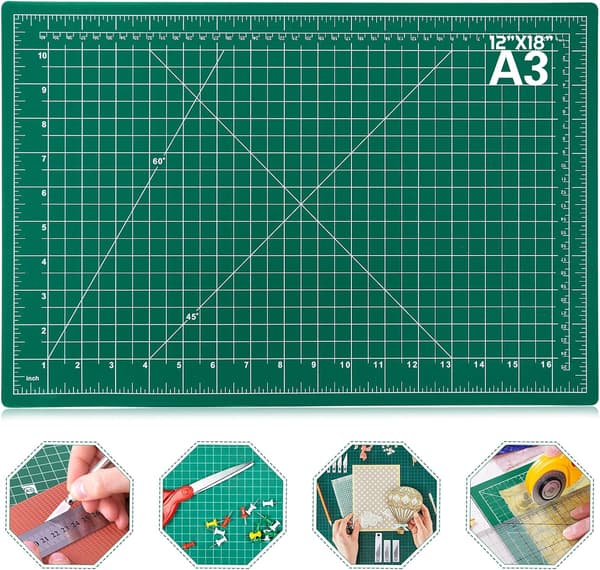 Self-healing Sewing Mat, 45 cm x 35 inch Rotary Cutting Mat and Precise Scrapbooking