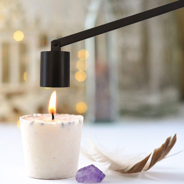 Kynttilännuuska, mustat Candlesnuffers kynttilätarvike, kynttilänsammutin kynttilän liekin turvalliseen sammuttamiseen