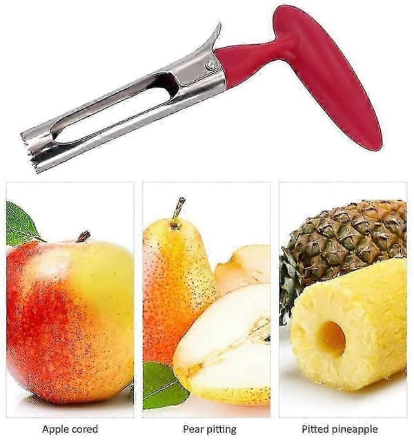 Apple Corer - Professional Stainless Steel Fruit Coring Tool for Home and Kitchen