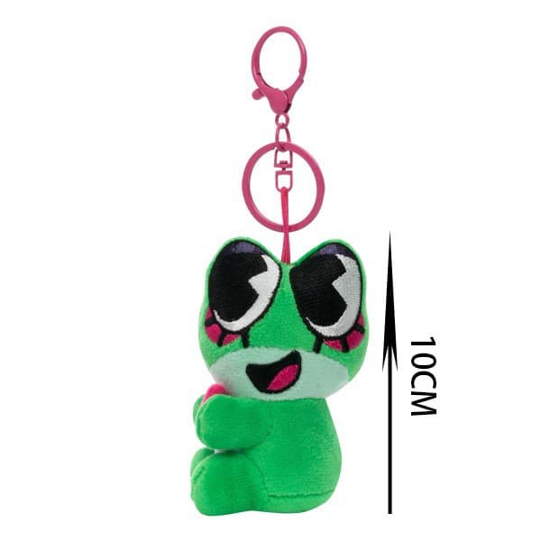 The Amazing Digital Circus Ribbit Plush Keychain, Magnetic Stuffed Character Bag Charm