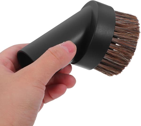 4 st Dammsugartillbehör Rund Borste med Hästhår, Svart PP-material, Förstärkt design