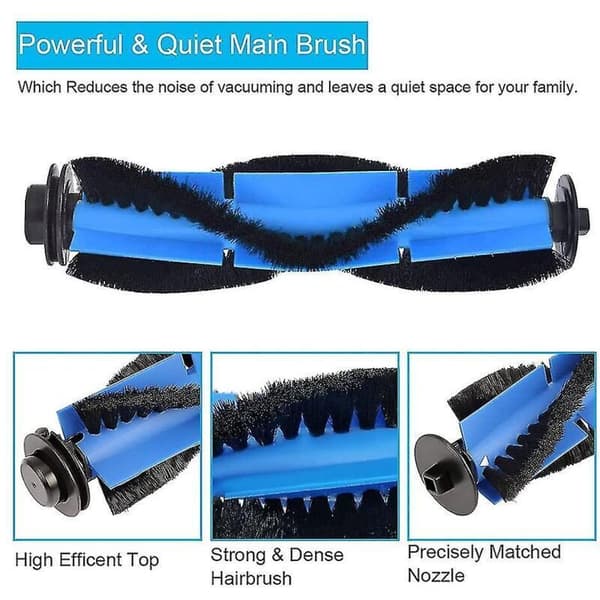 Replacement Main Brush Compatible with Robovac 11s, 15c, 30c, and 35c Robotic Vacuum Cleaner Accessories