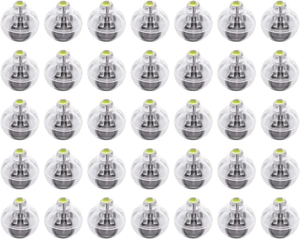 50 stk Mini LED Ballonlamper, Papirlamper, Kuglepære til Julefestdekorationer
