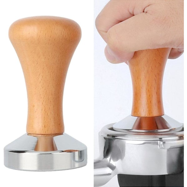 58mm Espresso Tamper Kvalitetskaffe Tamper og Espresso Press, Rustfritt Stål, Egnet for Hjem og Kommersiell Bruk