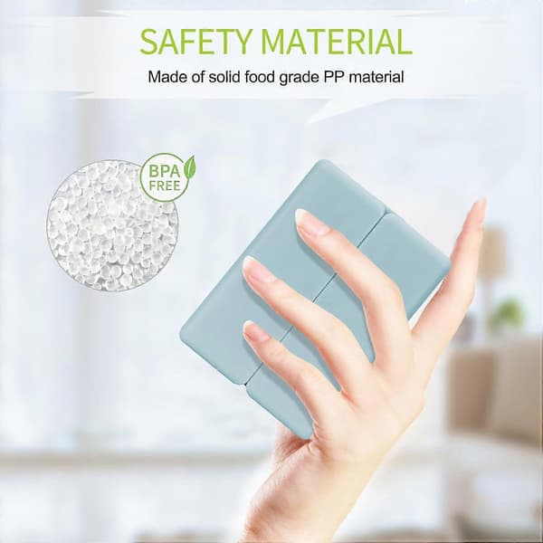 7-Day Pill Box Organizer, Medicine Storage Box, [Foldable Design][Large Capacity] Portable Pill Dispenser for Vitamins
