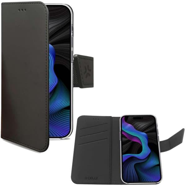 Wally Wallet Case Galaxy S23 FE Black Svart