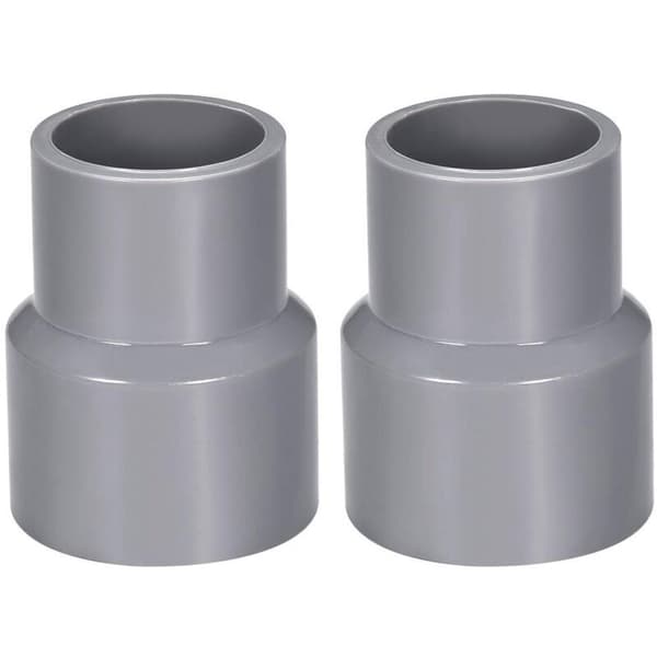 32 mm x 20 mm PVC-rørreduktionskobling DWV grå 2 stk. - afløbsrør