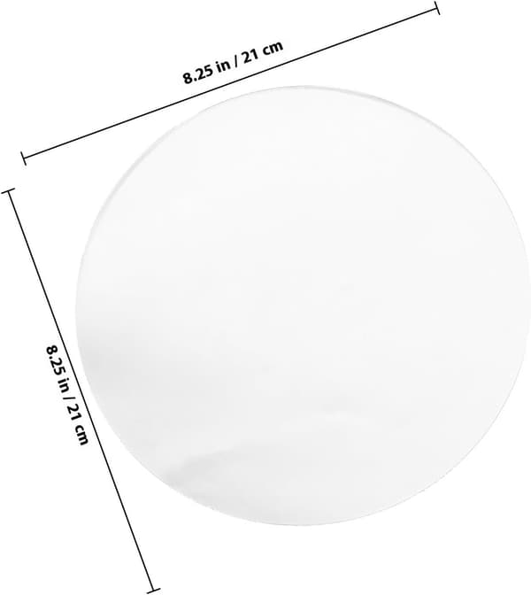 Gør-det-selv Akrylplade Rund Skive 3mm Akrylmateriale Fedtbestandig Cirkelbase Displaystativ