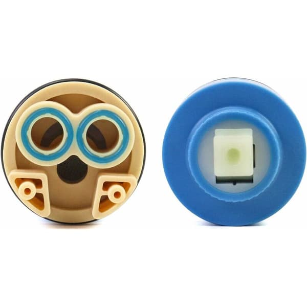 Replacement Ceramic Cartridge, Ceramic for Faucets, 40mm Ceramic Cartridge for Kitchen or Bathroom, Blue, with Base