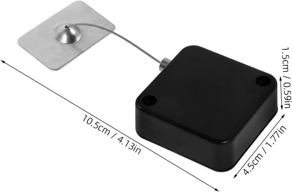 Retractable Anti-theft Cable Lock with Steel Wire, 1 Meter Security Lanyard for Electronic Product Display