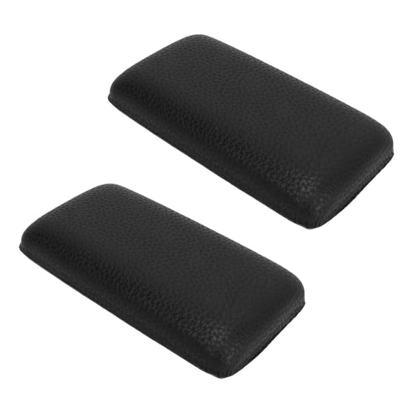 Bilbensdynor Mikrofiberläder Mjuk Bilcenterkonsol Knä Armbåge Armstöd Kudde Svart