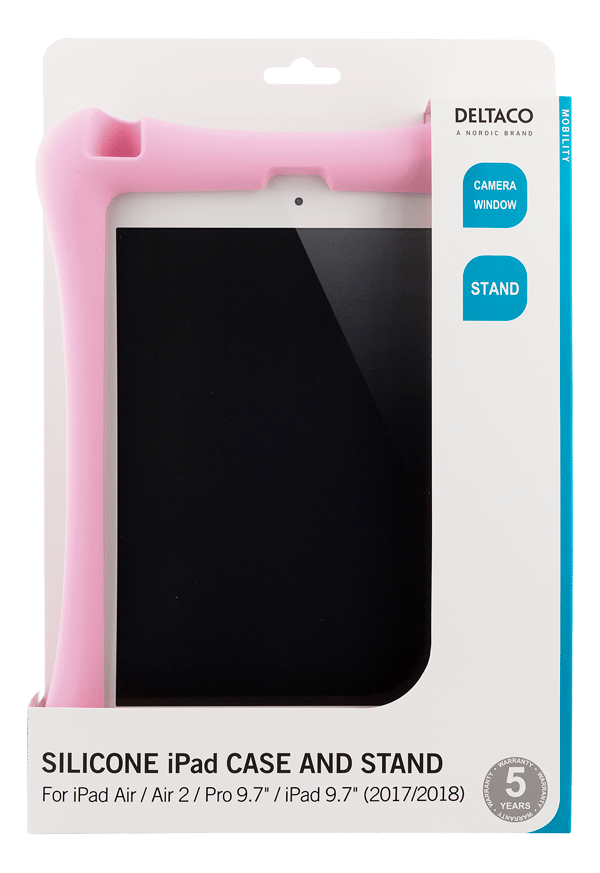 Silikonfodral, iPad Air/Air 2, Pro 9.7\", iPad 9.7\", rosa