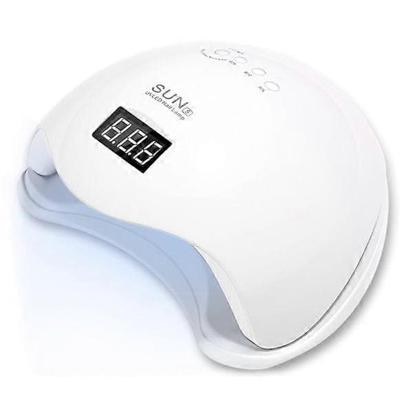 48w UV/LED-lampe med timerfunksjon Hvit
