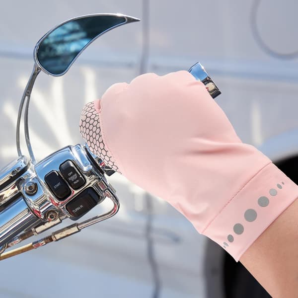 Touchscreen Solbeskyttelseshandsker til kvinder, lette åndbare is-silke fingerløse cykelhandsker med greb