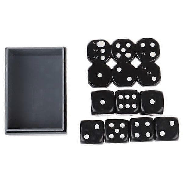 7 kpl/laatikko Predict Miracle Dice Magic Toy Dice Musta