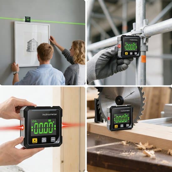 Laser Level-Digital Angle Meter with Laser-Four-sided, Strong Magnetic Angle Measuring Laser with Dual Laser-Digital Spirit Level