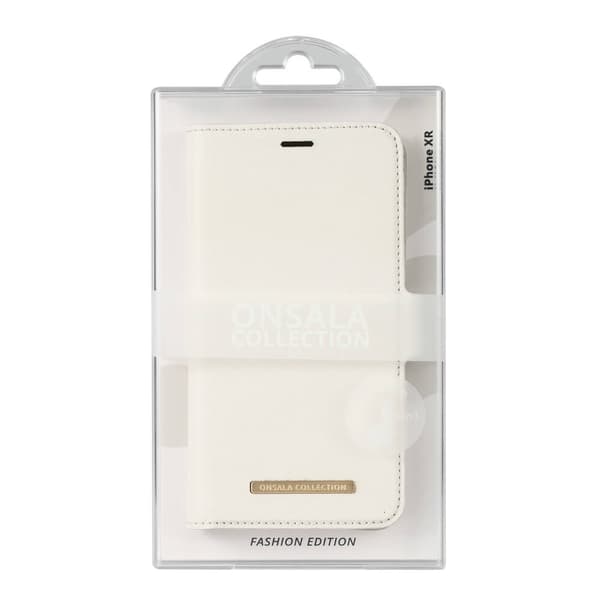 Mobildeksel Saffiano Hvit - iPhone XR Vit