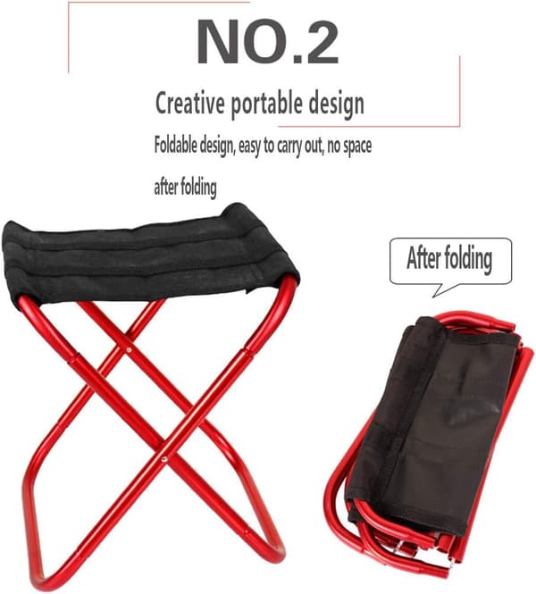 Fällbar campingpall, minicampingpall, bärbar liten camping