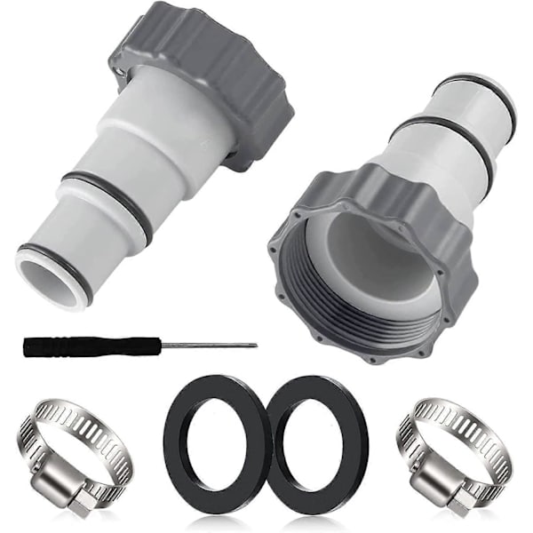 Pool Hose Adapter Kit, Adapter A for Intex Pool, Replacement Hose Adapter for Pumps, Adapter for Int [DB]