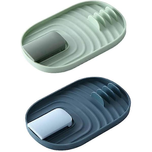 Spoon Rack, 2 Pieces Pot Lid Holder, Spatula Rack, Pot Lid Holder for Kitchen Utensils, Dinnerware, Pot Lids