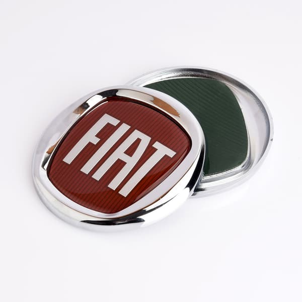 Fiat FM0494S1 3D-logo erstatningsdekal for 500 (diameter 12CM)