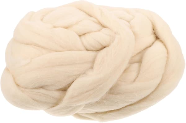 Ullrovinggarn for håndverk, pedagogisk bruk, lett å forme, enkel elegant beige