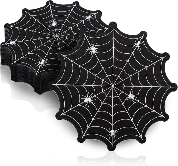100 kpl Halloween-servettejä, 3-kerroksinen hämähäkinseittipaperi