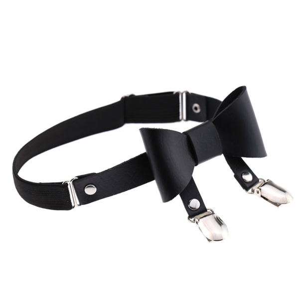 Perhonen Solmu Vyö Naiset Säädettävät Punk Gootti Leg Harness Garters Ei-liukuvat Leikkurit Elastinen Reisi Rengas 2kpl