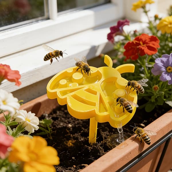 3 Sets Garden Bee Waterer | Butterfly Shaped Insect Drinking Station | Bee Waterer for Balcony/Garden