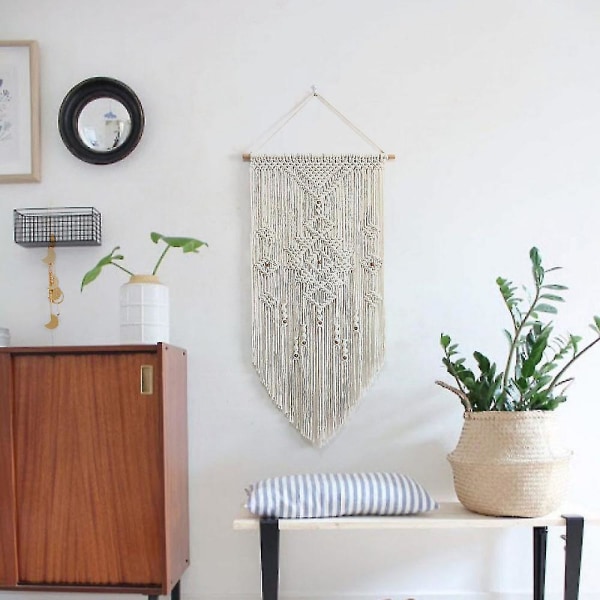 Makrame-seinävaate - Käsintehty boho-tyylinen kodin sisustus