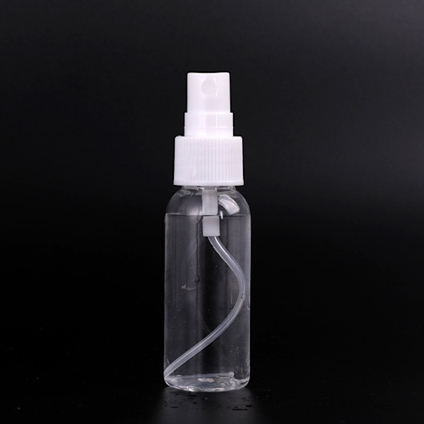 12 st Sprayflaskor, Klar Tom Fin Mist Plast Mini Reseflaska Set, Små Påfyllningsbara Vätskebehållare 10/30/50/70ml