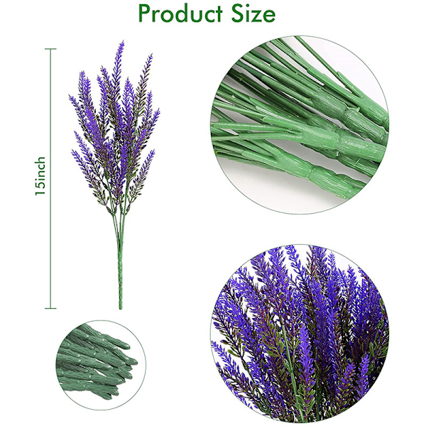 Kunstig plante, falsk blomst, falske blomsterdekorasjoner Plast hage for hjemmekontor Referansebeskrivelse