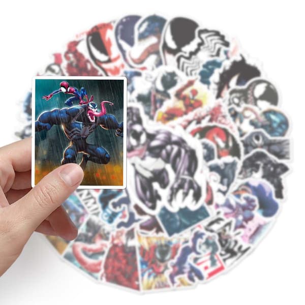 50 stk Marvel Venom Klistremerker Spiderman Erkefiende Alien Skateboard Graffiti[BT]