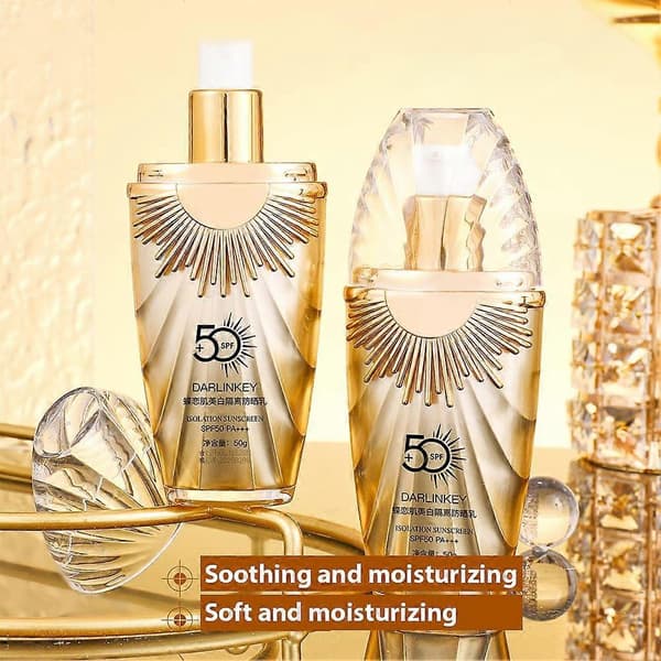50G 5 IN 1 DARLINKEY Moisturizing Sunscreen Spf50+ Refreshing Not Sticky Facial Isolating Sunscreen Premium