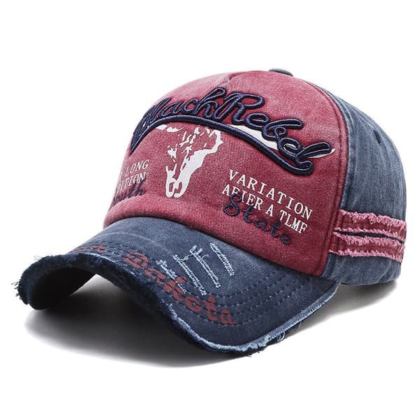 Basebollkeps unisex justerbar golfhatt andningsbar vintage jeans
