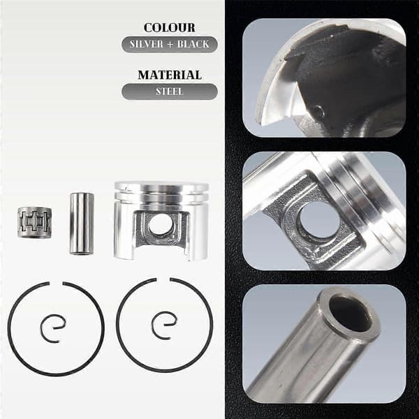 38mm Piston and Piston Rings 10mm Piston Pin Needle Bearing Kit Fits Stihl Ms180 018 180 ChainsawBT