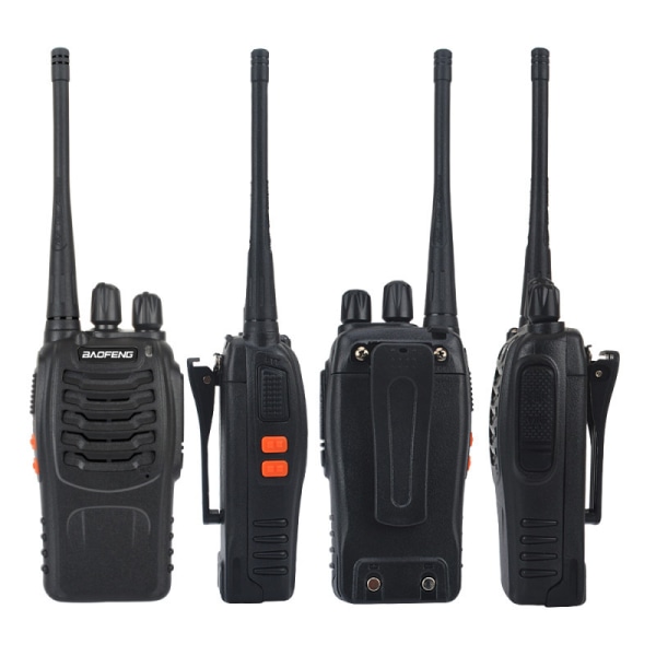 Tovejsradioer Langrækkende walkie-talkies til voksne med hovedtelefoner, genopladelig 16-kanals 2-vejs håndholdt radio med lommelygte lithium-ion-batteri