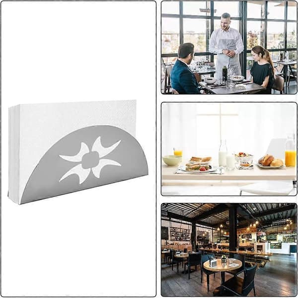 2-pack Stainless Steel Napkin Holders, Minimalist Napkin Racks for Kitchen Counters and Dinner Tables
