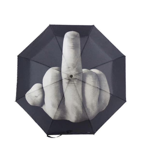 Stille Langfinger Design Sort Paraply Cool Mode Impact Paraply Foldbar Bedste Gave