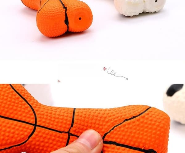 Basketball Valp Tyggleker Benform Hund Pipeleker Anti-Bite Hund Interaktive Pipeleker