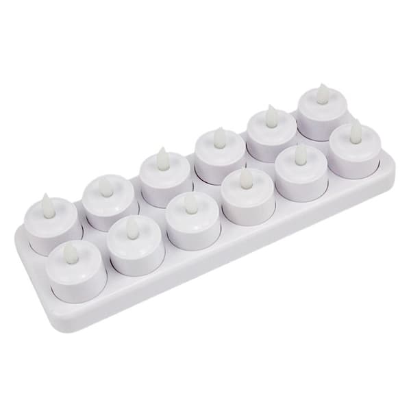 Rechargeable LED Electric Candles, Flameless Flickering Tea Lights